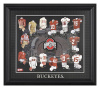 OSU Buckeye Jersey Evolution (Framed)