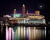 SKYLINE WITH FULL MOON